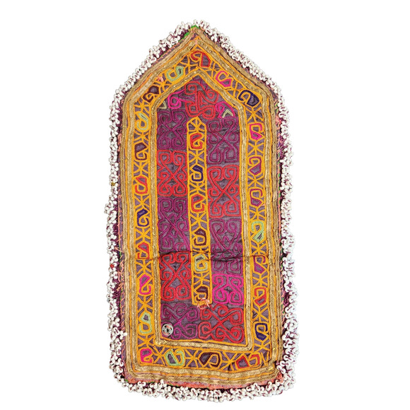 Kuchi Embroidered Pouch Wallet Central Asian Handmade Beaded Snap Multicolor - Picture 2 of 8